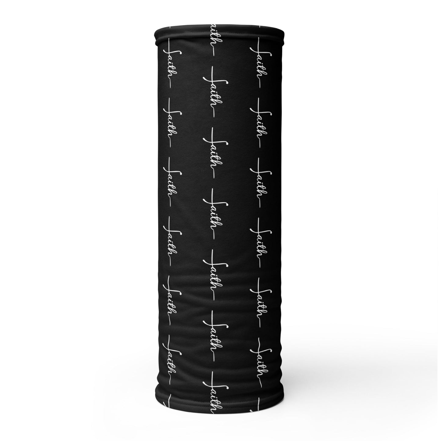 Black Neck Gaiter "Faith" - faithbook