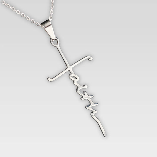 "Faith" Cross Necklace with Gift Box - faithbook Jewelry